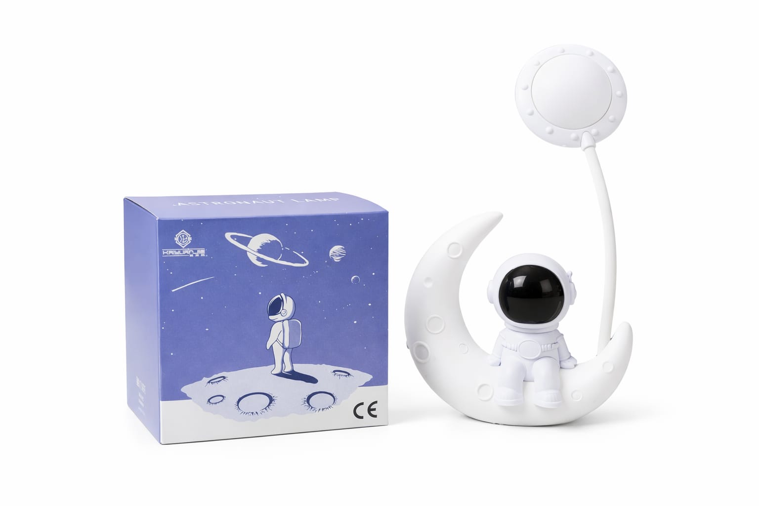 Astronaut Mondlampe – LED Nachtlicht mit Standfuß